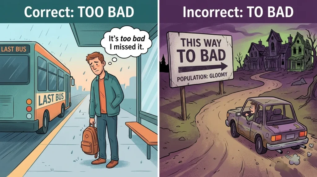 What Does Too Bad Mean?