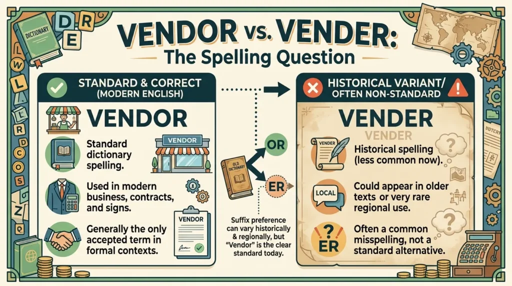 Why Is Vender Sometimes Considered Correct?