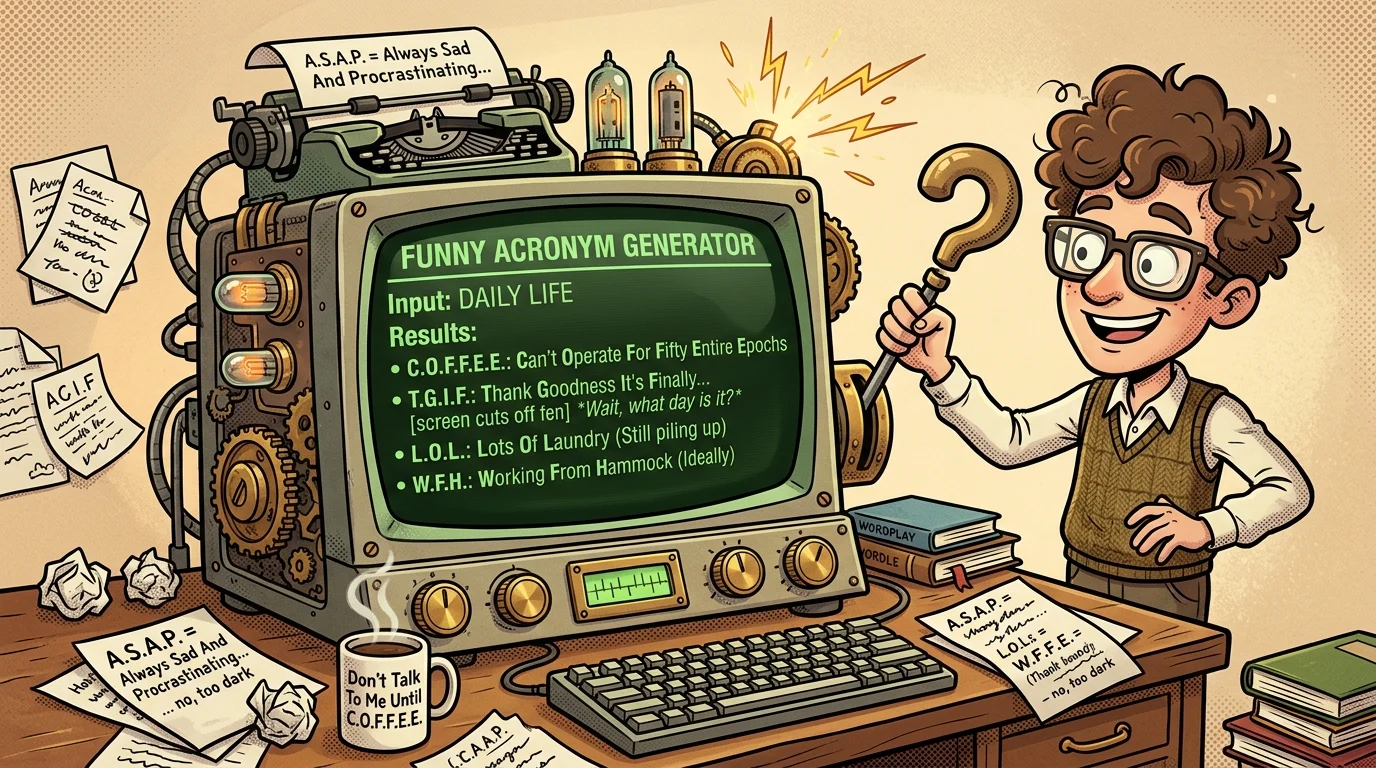 funny acronyms generator