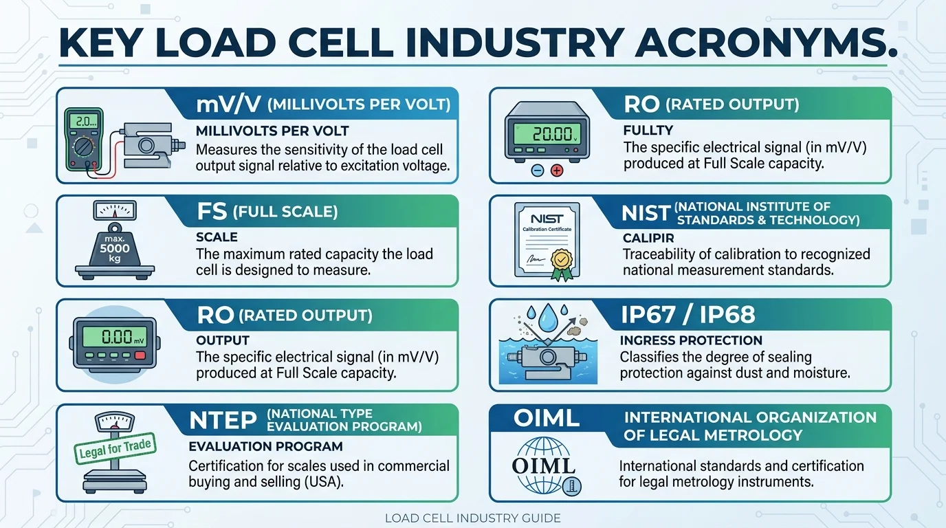load cell industry acronyms