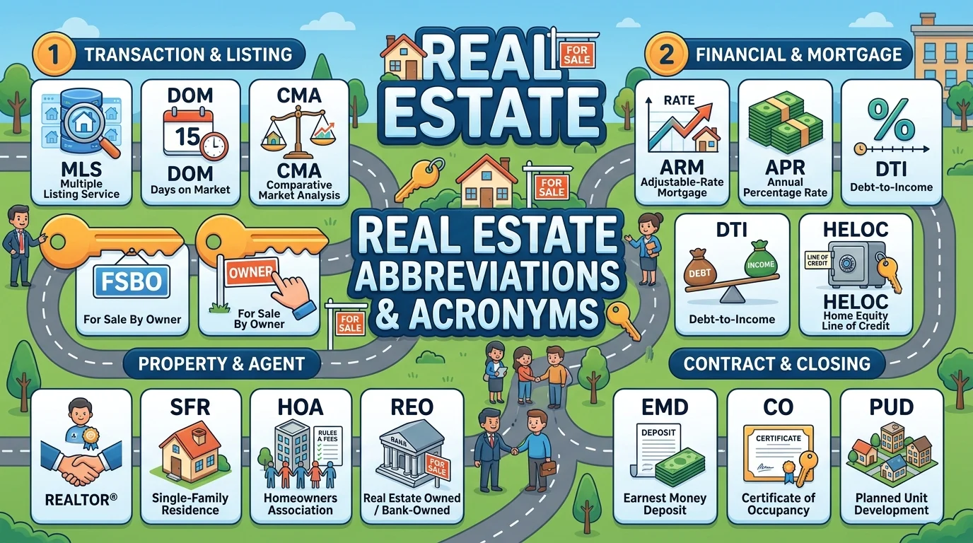 real estate abbreviations acronyms