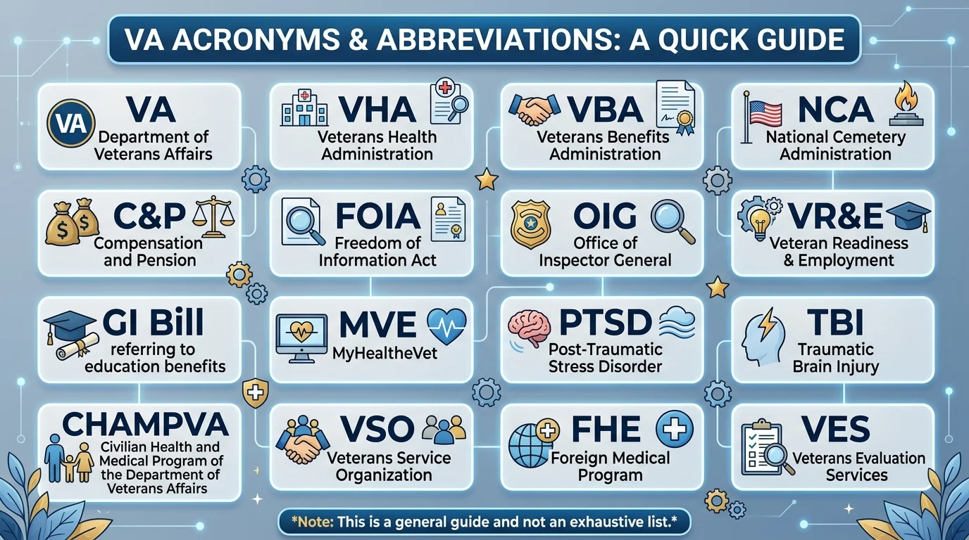 va acronyms list
