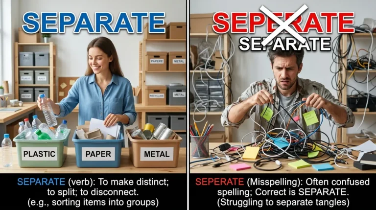 Separate or Seperate
