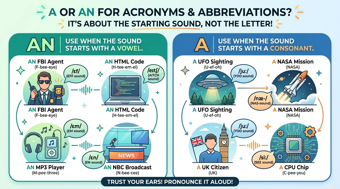 a or an for acronyms