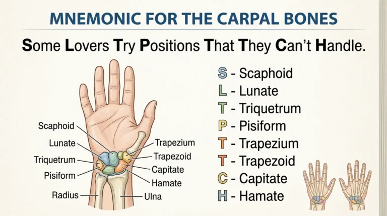 acronym for hand bones