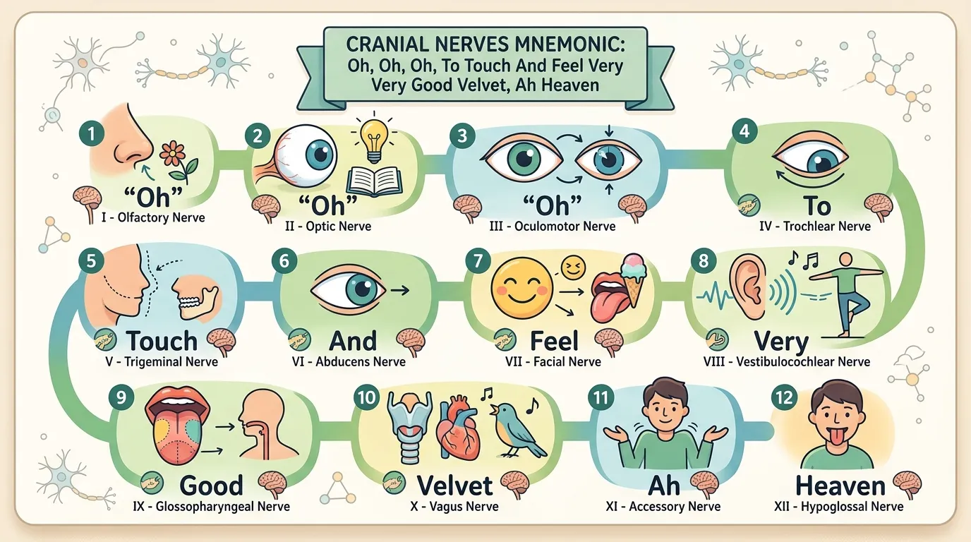 acronym to remember cranial nerves