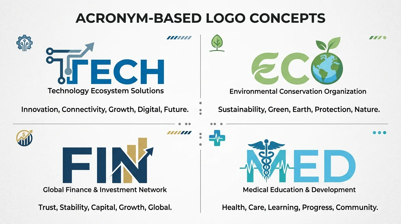 logos with acronyms