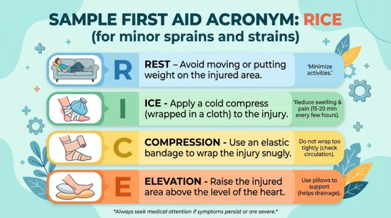 sample first aid acronym