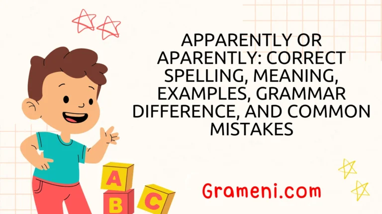 Apparently or Aparently