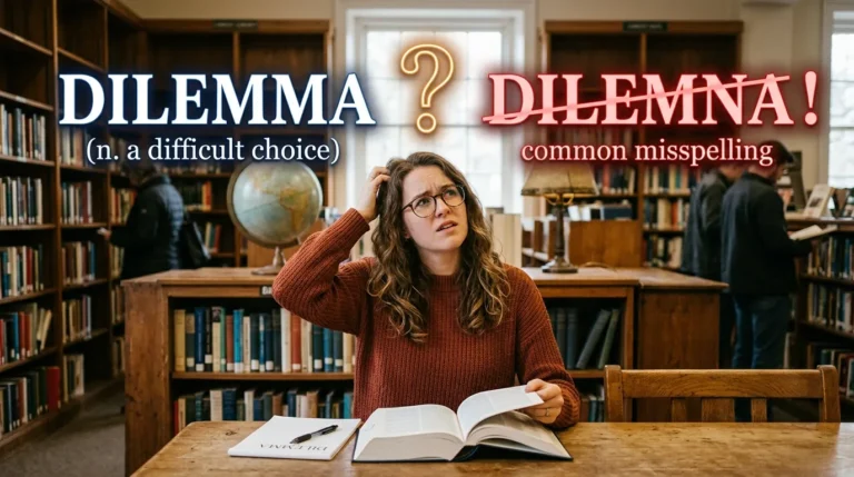 Dilemma or Dilemna