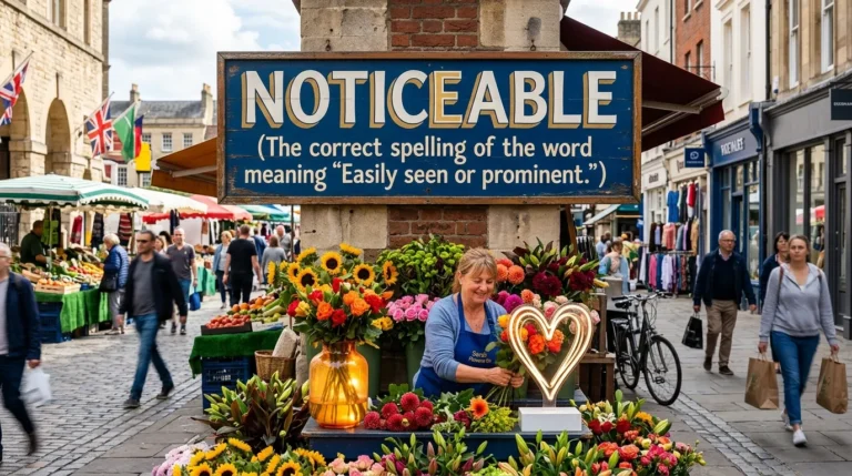 Noticeable or Noticable