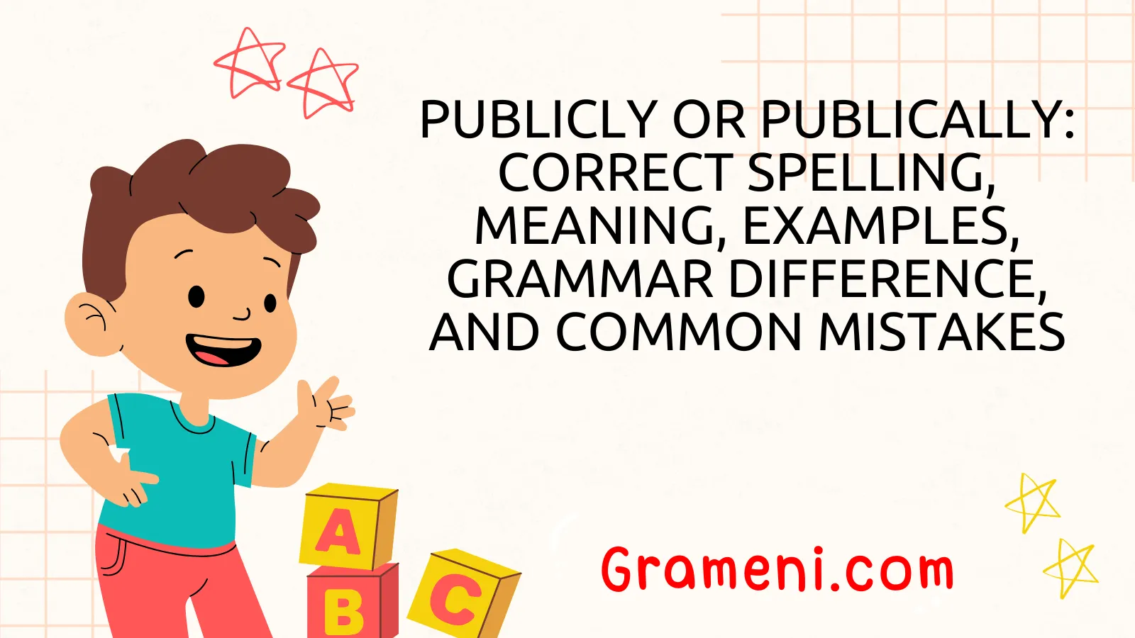 Publicly or Publically