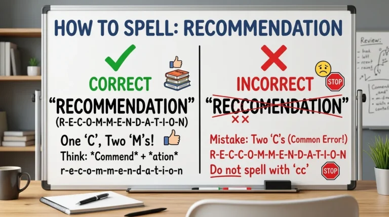 Recommendation or Reccomendation