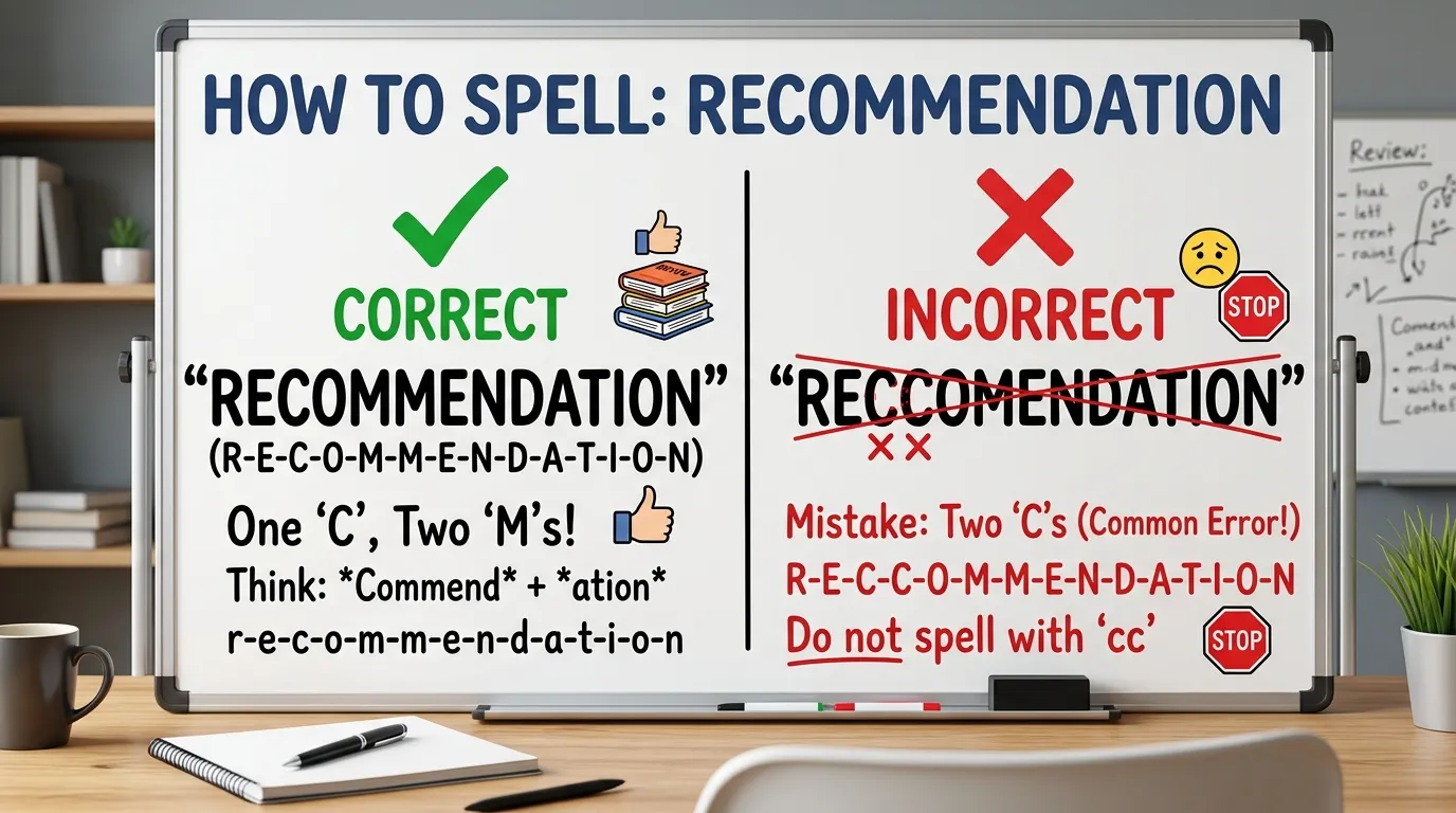 Recommendation or Reccomendation