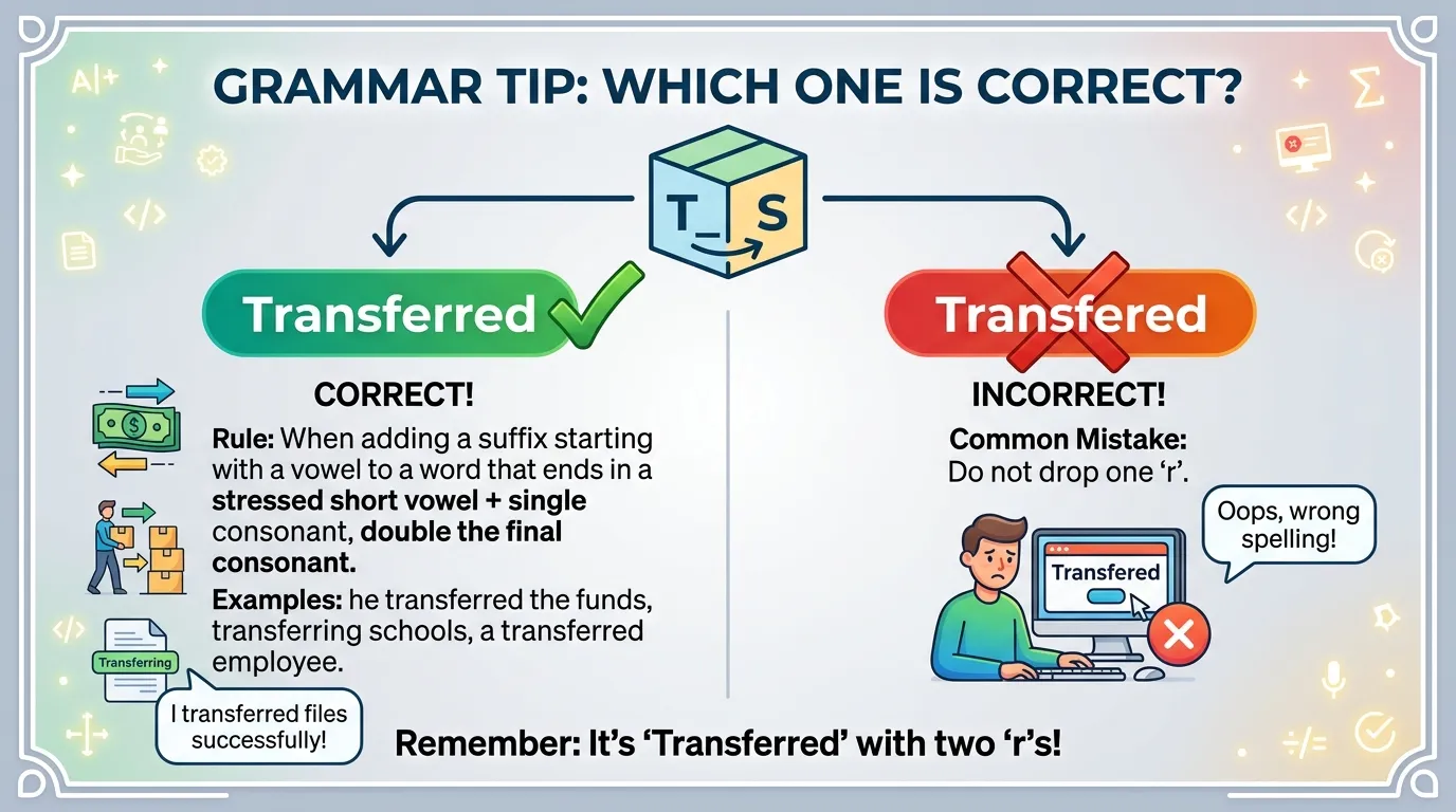 Transferred or Transfered