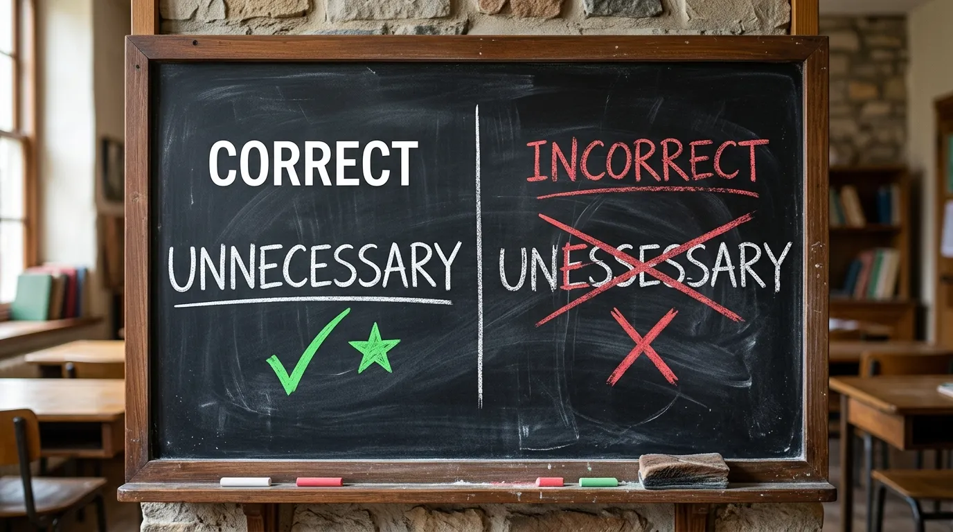 Unnecessary or Unessessary