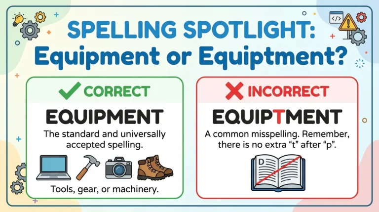 Equipment or Equiptment