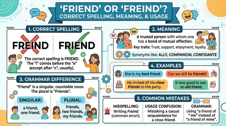 Friend or Freind: Correct Spelling