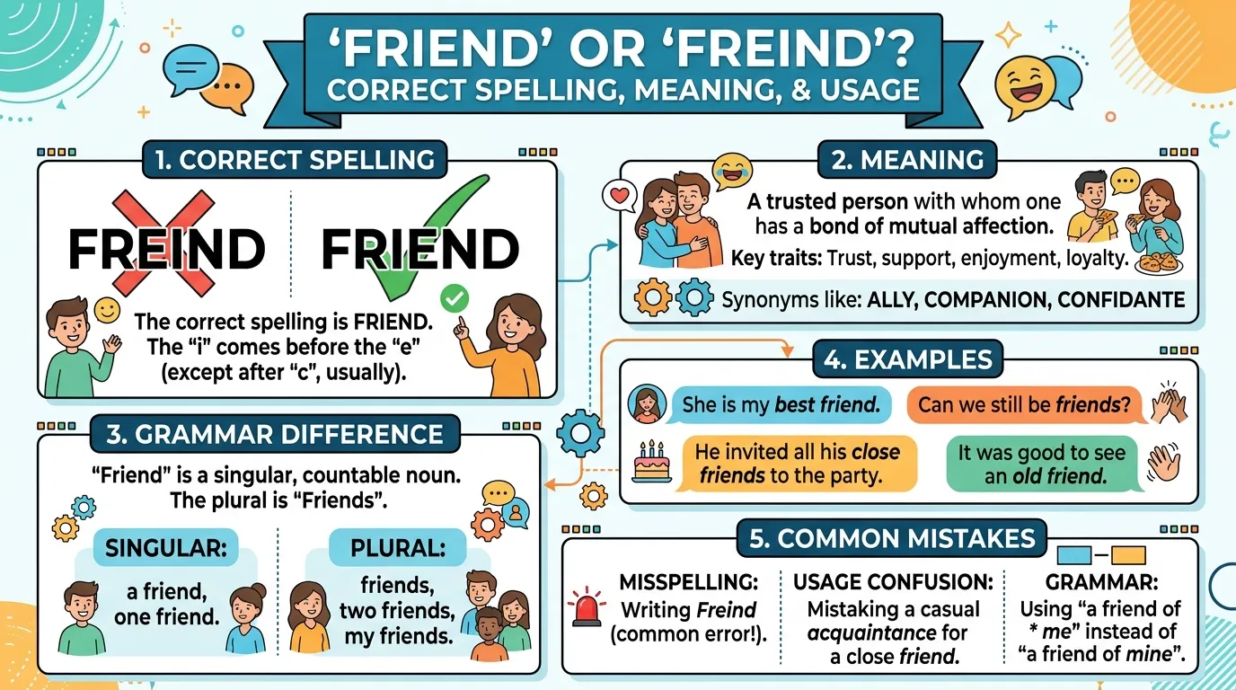 Friend or Freind: Correct Spelling