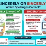 Sincerely or Sincerly? Which Spelling Is Correct?