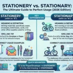 Stationery or Stationary? Learn the Difference