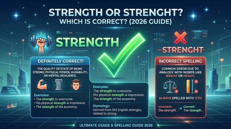 Strength or Strenght