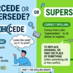 Supercede or Supersede