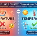 Temperature or Temprature