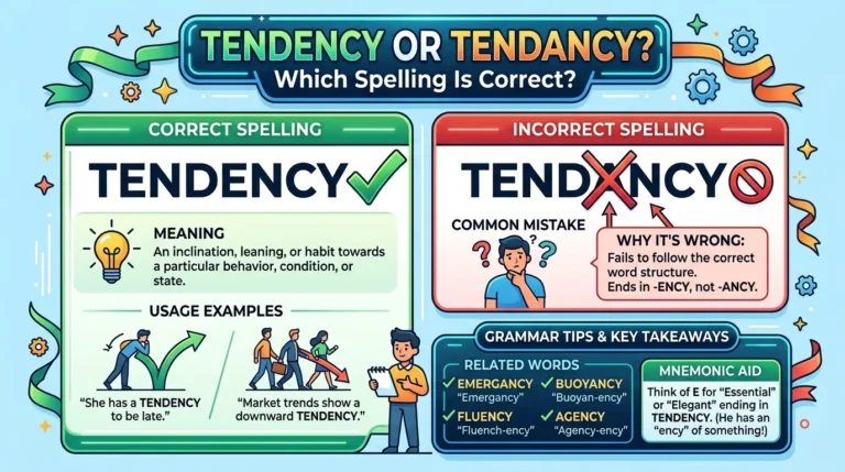 Tendency or Tendancy