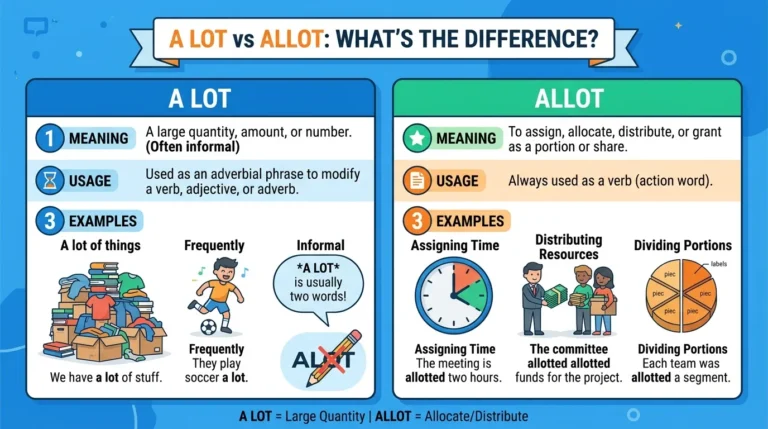 A Lot vs Allot: What’s the Difference?