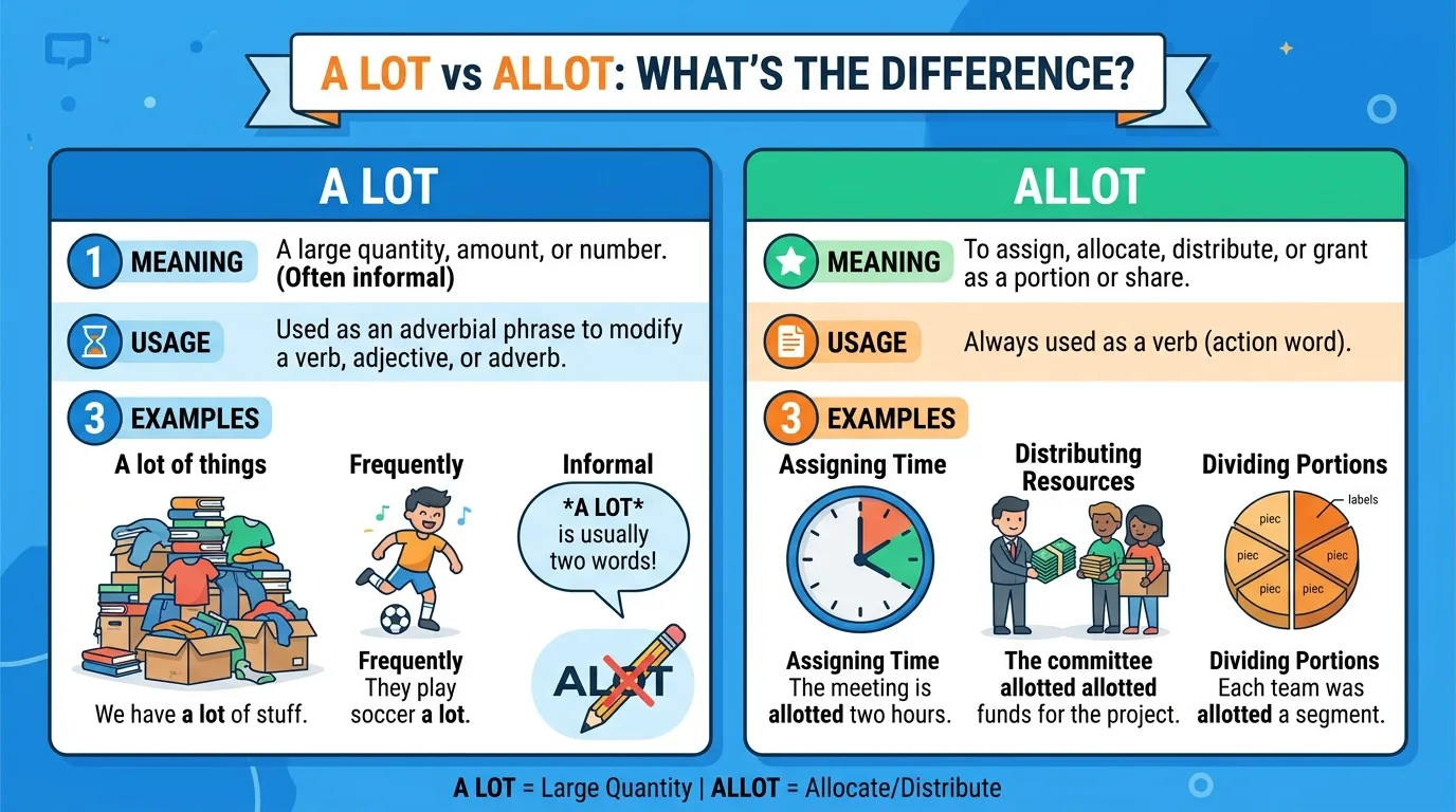 A Lot vs Allot: What’s the Difference?