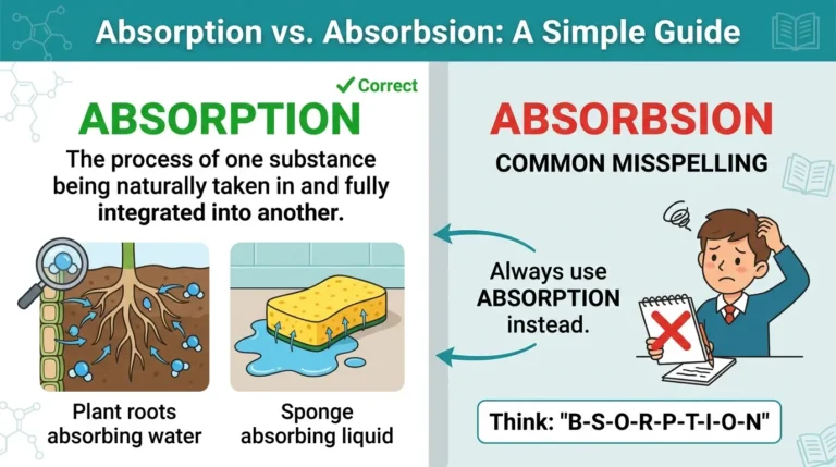absorption vs absorbsion