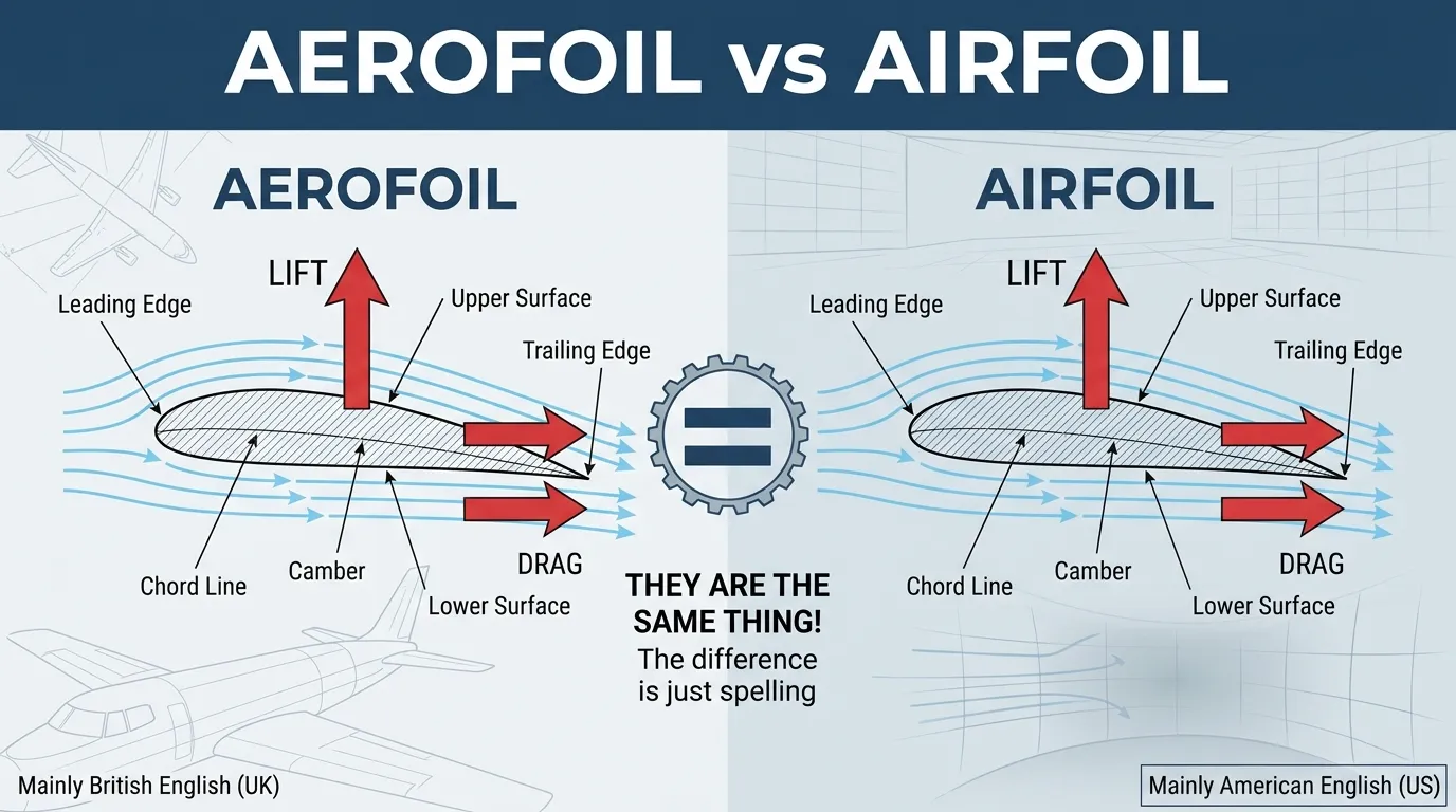 aerofoil vs airfoil