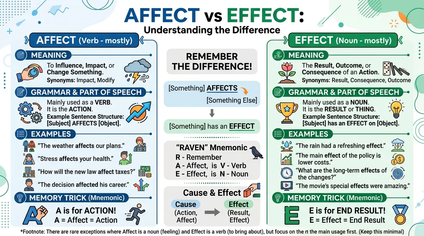 Affect vs Effect