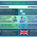 Afterward vs Afterwards