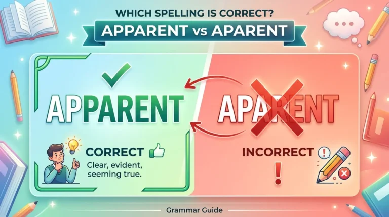 Apparent vs Aparent: Which Spelling Is Correct?