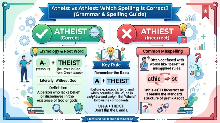 Atheist vs Athiest: Which Spelling Is Correct?