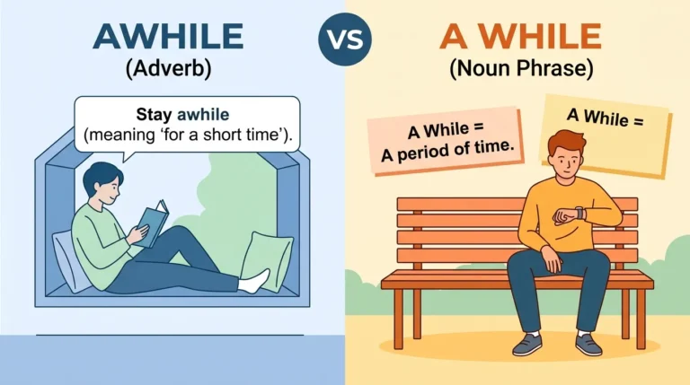 Awhile vs A While
