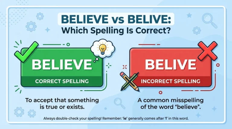 Believe vs Belive: Which Spelling Is Correct?