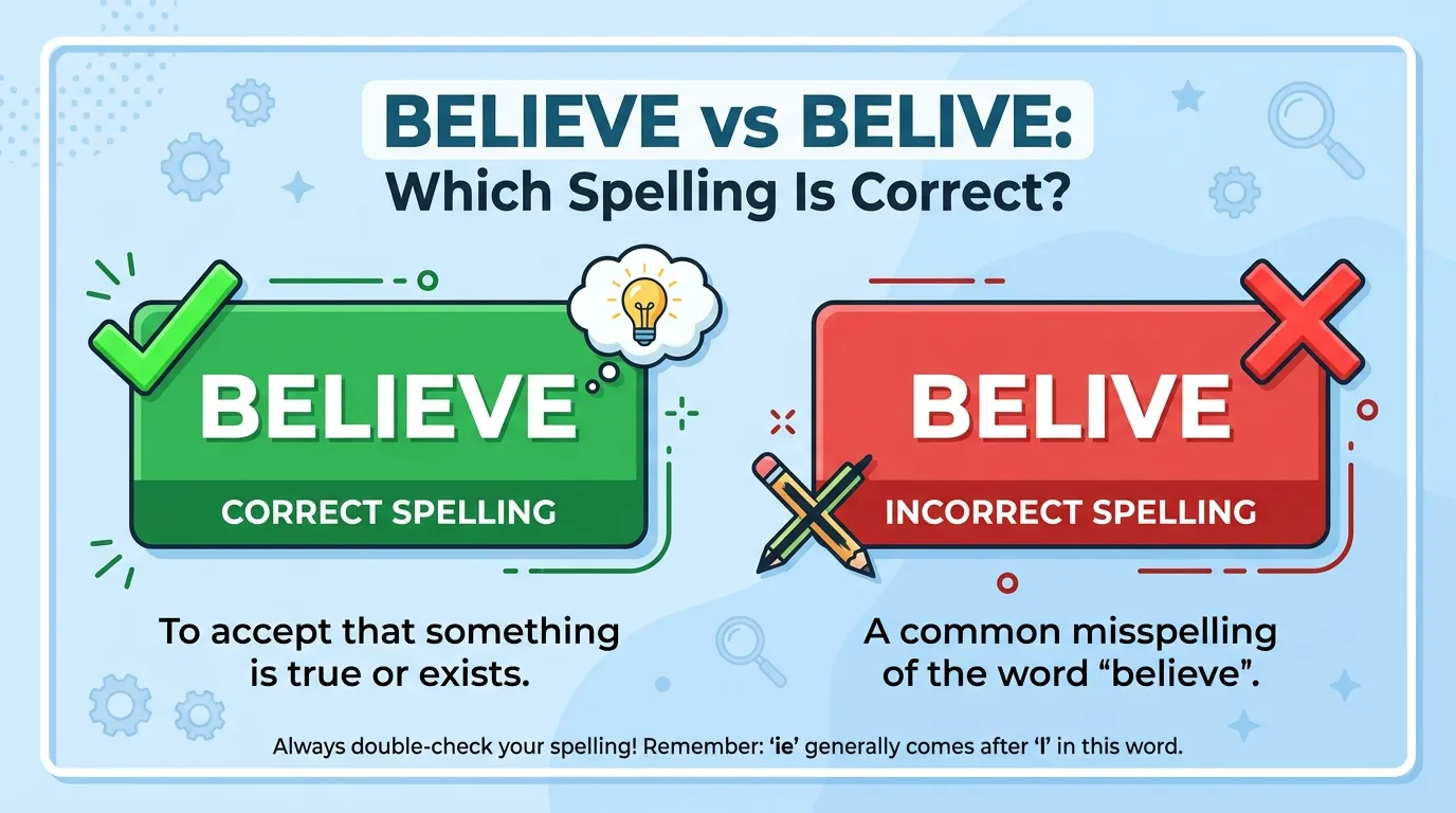 Believe vs Belive: Which Spelling Is Correct?