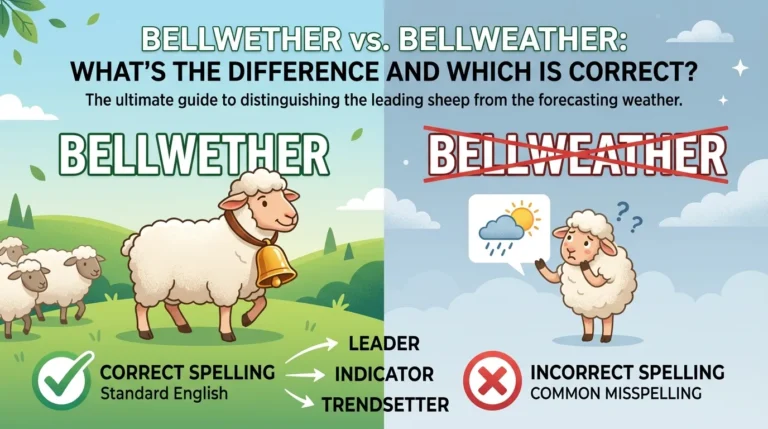 Bellwether vs Bellweather: What's the Difference and Which Is Correct?