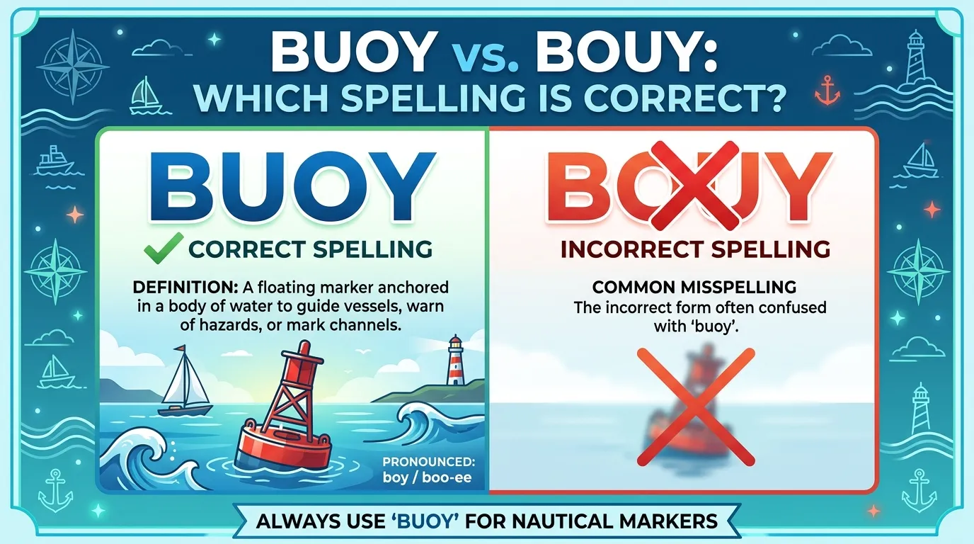 Buoy vs Bouy: Which Spelling Is Correct?