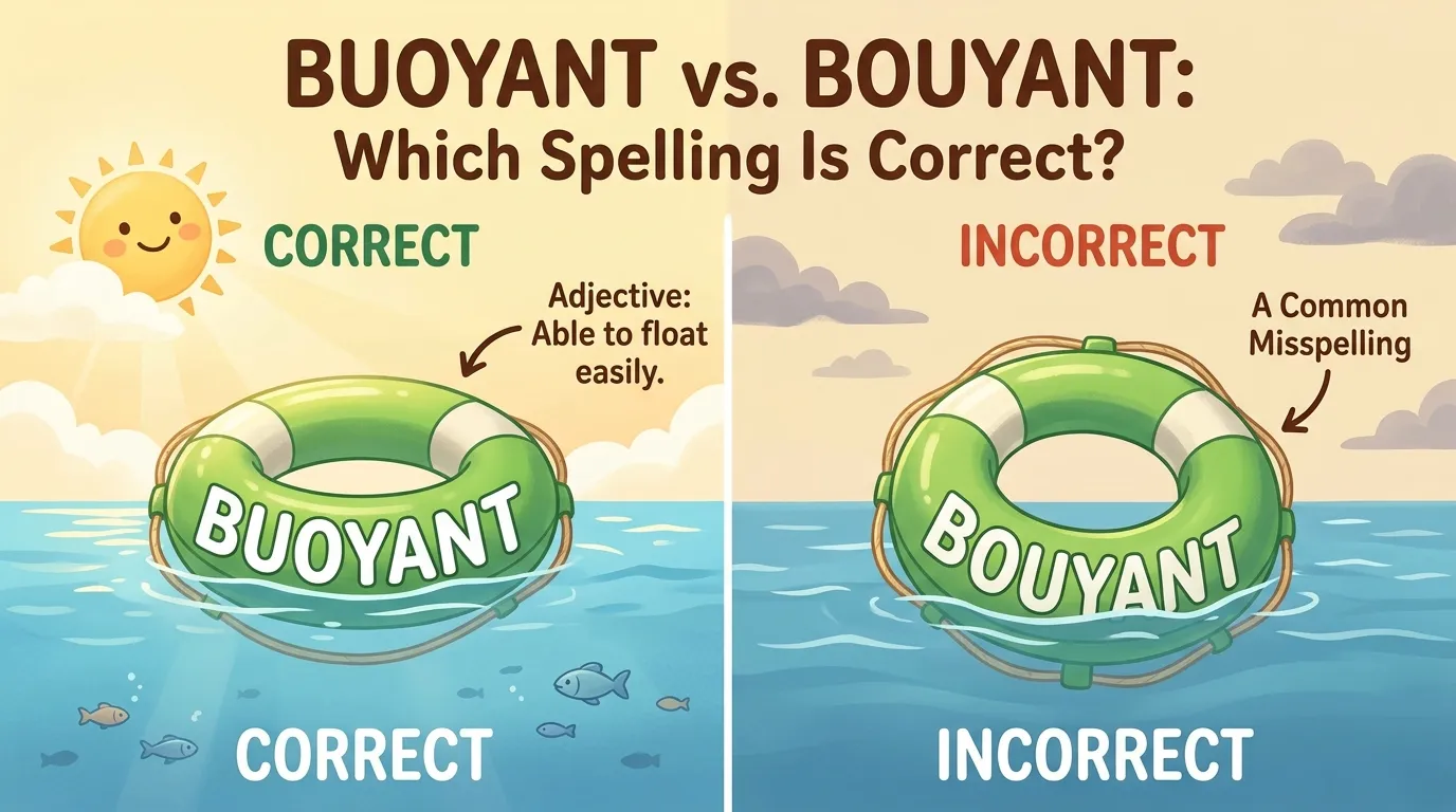 Buoyant vs. Bouyant: Which Spelling Is Correct