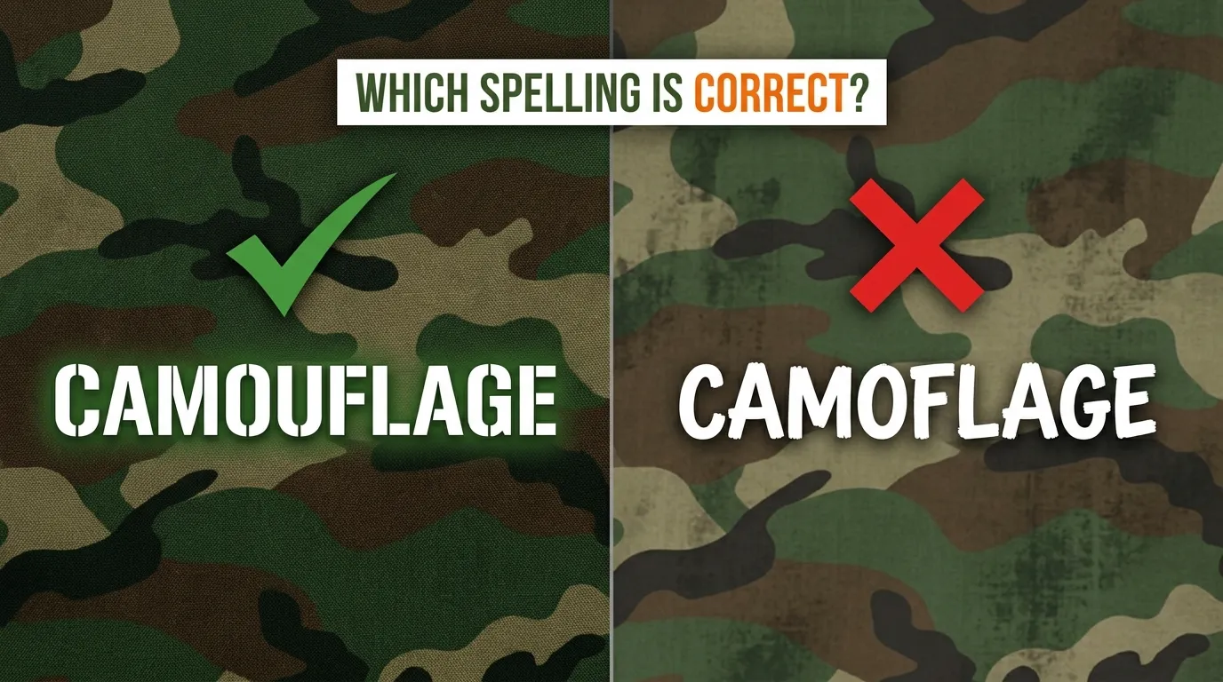 Camouflage vs Camoflage: Which Spelling Is Correct?