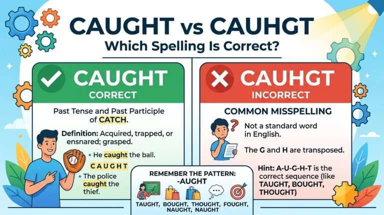 Caught vs Cauhgt: Which Spelling Is Correct?