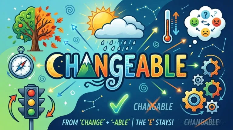 Changeable vs Changable: Which Spelling Is Correct?