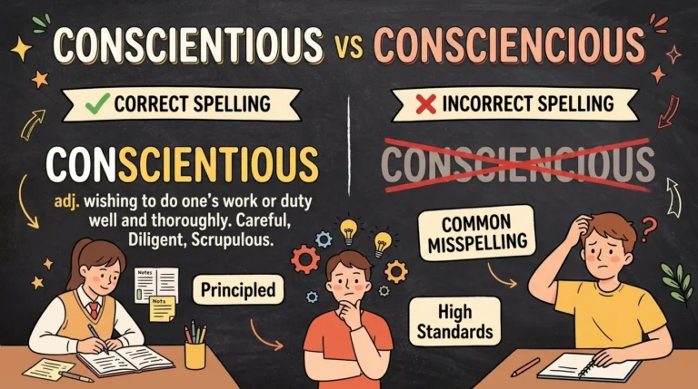 Conscientious vs Consciencious