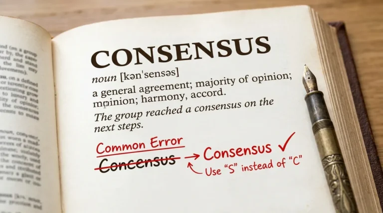 Consensus vs Concensus: Which Spelling Is Correct?