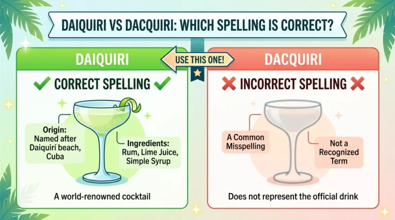 Daiquiri vs Dacquiri: Which Spelling Is Correct?