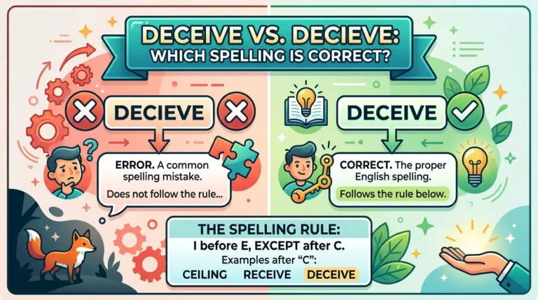 Deceive vs Decieve: Which Spelling Is Correct?
